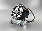 Фара LED квадратна 40W led chip CREE 2525 3D лінза 9-32V IP67 6000K з чіткою світловою межею, фото 8