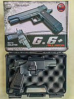 Детский Высококачественный Металлический пистолет с кобурой Сlot Hi-Capa M1911 игрушка !!!