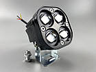 Фара LED квадратна 40W led chip CREE 2525 3D лінза 9-32V IP67 6000K з чіткою світловою межею, фото 4
