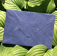 Крафт конверт С6, Синий индиго