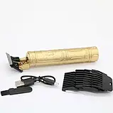 Потужний тример для стрижки волосся та бороди для дому Shuke SK8017 | Компактна машинка для стрижки, фото 4