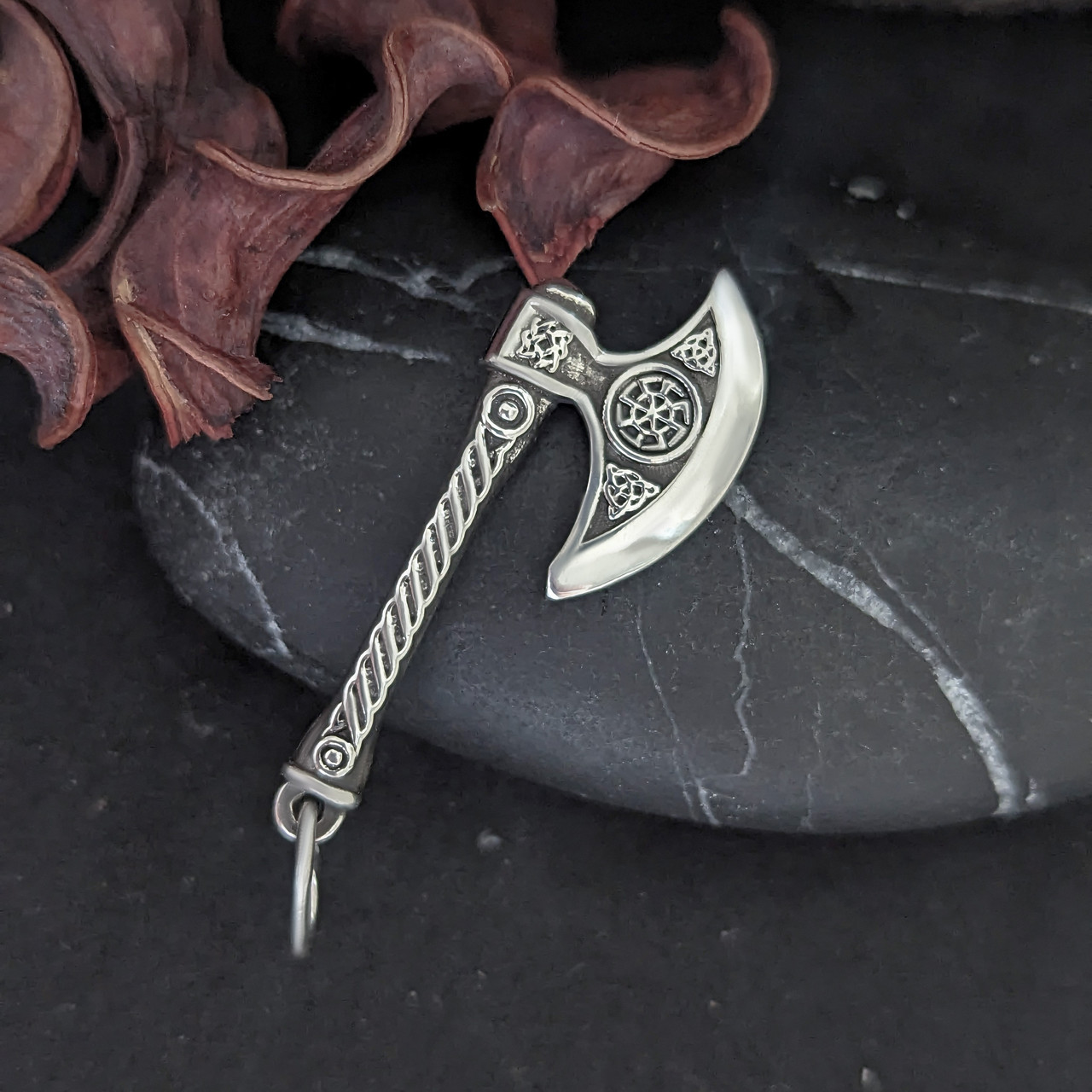 Сокира з Коловратом і трикселями, кулон, амулет, талісман