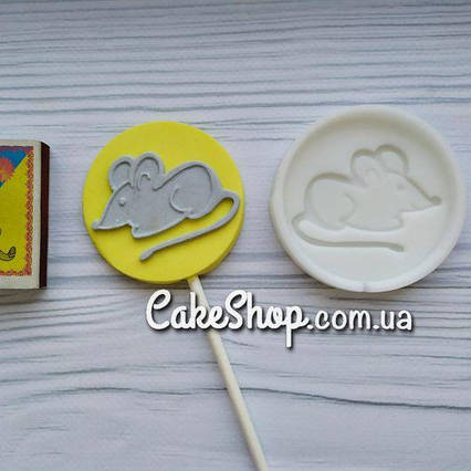 Силіконовий молд для льодяників Миша 4