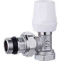 Кран радіаторний кутовий QP 1/2″ NV-QP5005 вентильний з ущільнювачем
