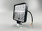 Фара LED квадратна 48W 6000K (26 діодів) багатофункціональна біле світло (верх + низ) + червоне світло (центр) + синє світло (цент, фото 5