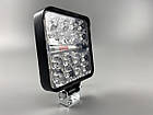 Фара LED квадратна 48W 6000K (26 діодів) багатофункціональна біле світло (верх + низ) + червоне світло (центр) + синє світло (цент, фото 6