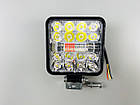 Фара LED квадратна 48W 6000K (26 діодів) багатофункціональна біле світло (верх + низ) + червоне світло (центр) + синє світло (цент, фото 9
