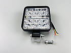 Фара LED квадратна 48W 6000K (26 діодів) багатофункціональна біле світло (верх + низ) + червоне світло (центр) + синє світло (цент, фото 10