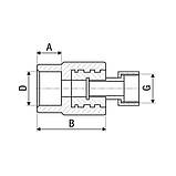 Муфта PP-r з накидною гайкою ITAL 32 мм х 1" з металевою вставкою, фото 3