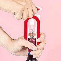 Штопор гвинтовий пластиковий у чохлі для пляшок 14.5 см