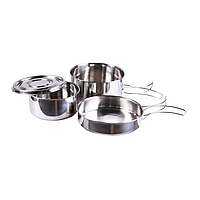 Набір столового посуду Cook Set Stainless Steel 4-PCS Mil-tec, Німеччина