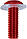 Набір кріплення вітрового скла Oxford Screen Screw, червоний, фото 2