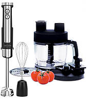 Блендер Ardesto заглибний 1000Вт, 7в1, чаша-2000мл, насадка для нарізання кубиками, чорно-сріблястий