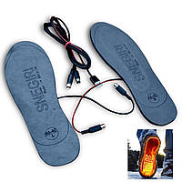 Стельки с подогревом для обуви зимние EVA USB р. 35-48 + кабель USB