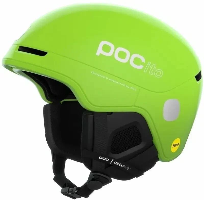 Дитячий шолом гірськолижний POC POCito Obex MIPS, Fluorescent Yellow/Green, XS/S (PC 104748234XSS1) MKMK, фото 1