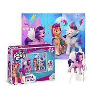 Детские Пазлы My Little Pony Стильные подружки , Пони, 60 элементов с фигуркой