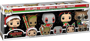 Набір Фанко Поп 66345 Стражі Галактики Funko Pop! Marvel Holiday: Guardians of The Galaxy 5 Pack