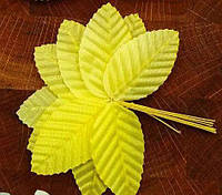Декоративні листочки Жовті, 10 шт