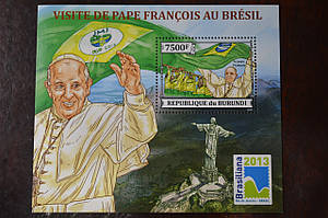 Бурунді. Марки. Блок. (А-39)