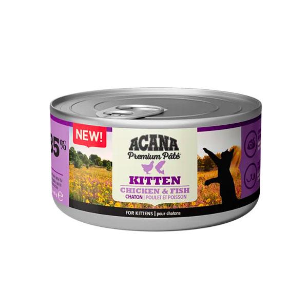 Acana Premium Влажный корм для котят с курицей и рыбой 85гр - фото 1 - id-p2026396370