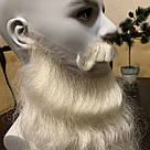 Професійна Борода та вуса Діда Мороза🎅🏼 з натурального волосся, фото 3