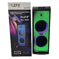 Акустическая Bluetooth колонка с микрофоном и подсветкой ZPX ZX_7779, Bluetooth колонка с микрофономами