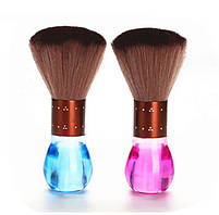 Щітка для змітання волосся Hots Professional Diamond Blue, кругла з ніжним ворсом (HP90005-BLU), фото 4