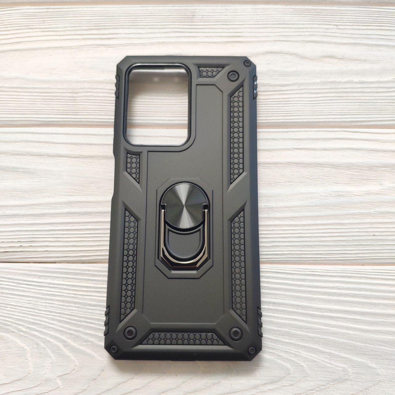 Чохол Armor для Xiaomi Poco X5 Pro 5G протиударний з кільцем Чорний