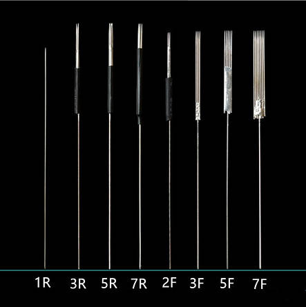 Голки для перманентного макіяжу універсальні 1R, red, фото 2
