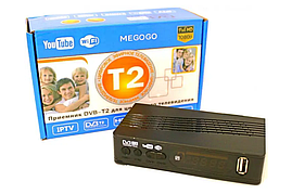 Тюнер DVB-T2 LCD з підтримкою wi-fi адаптера+Megogo!