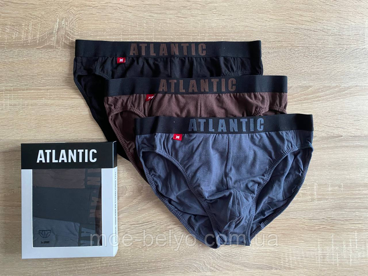 Труси чоловічі атлантік atlantic 3MP-094/02 набір 3 шт
