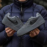 Жіночі кросівки Nike Air Force 1 Low Grey (с мехом) ALL01044, фото 4