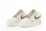 Жіночі кросівки Nike Air Force 1 Low 07 Essential Mocco White Brown (с мехом) ALL13815, фото 4
