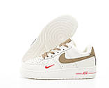 Жіночі кросівки Nike Air Force 1 Low 07 Essential Mocco White Brown (с мехом) ALL13815, фото 3