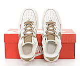 Жіночі кросівки Nike Air Force 1 Low 07 Essential Mocco White Brown (с мехом) ALL13815, фото 7