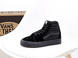 Жіночі зимові кеди Vans SK8-Hi Black V (с мехом) N000TS9BJ4, фото 5