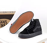 Жіночі зимові кеди Vans SK8-Hi Black V (с мехом) N000TS9BJ4, фото 8
