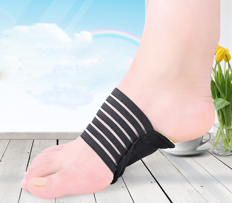 Ортопедичні устілки супінатори для підтримки поздовжнього склепіння стопи або плоскостопості чорні 29109, фото 1