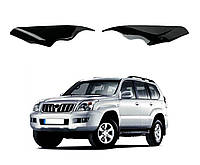 Реснички на фары TOYOTA Land Cruiser Prado 120 2002-2009\Накладки на фары Тойота Прадо 120 (AV-Tuning)