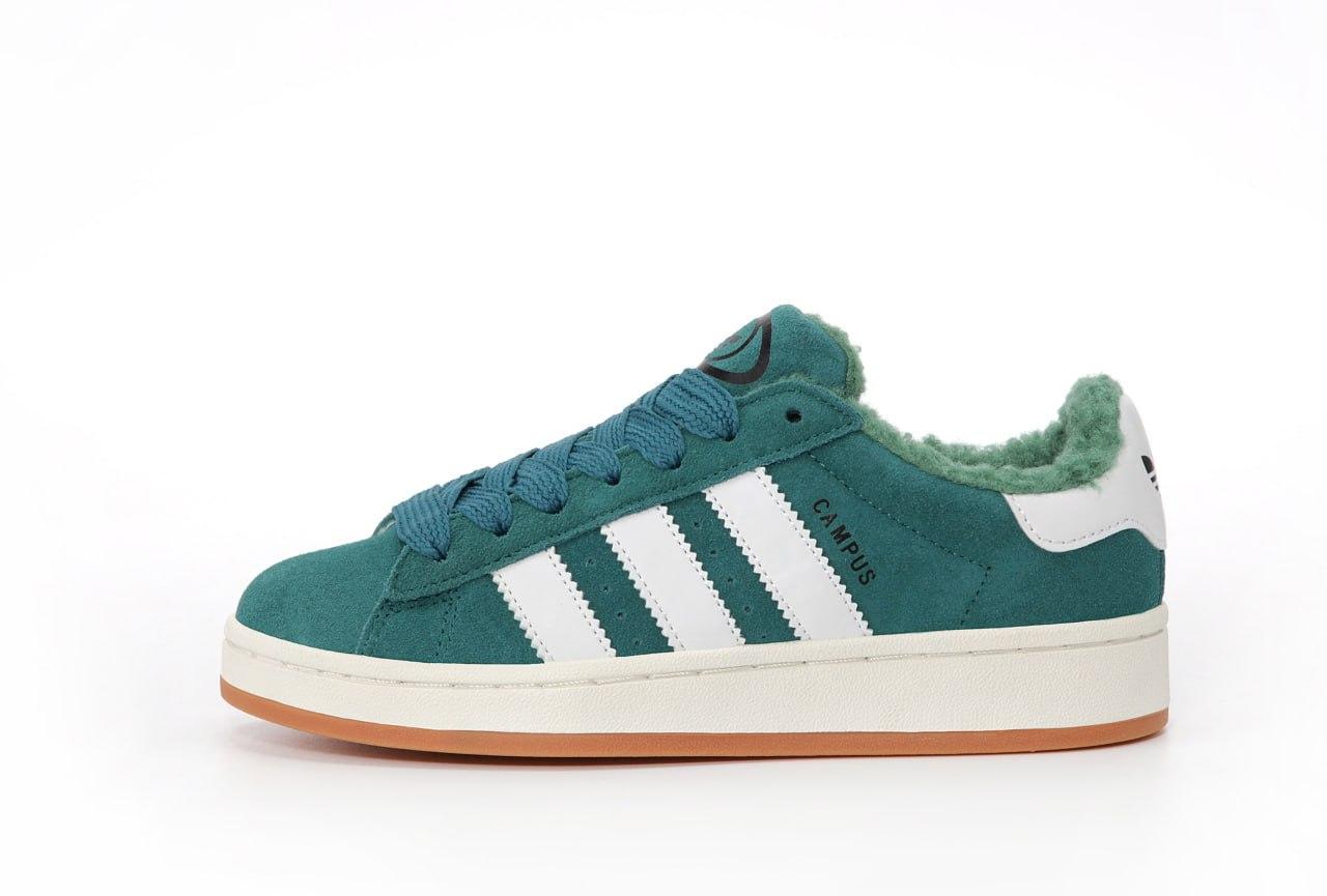 Жіночі кросівки Adidas Campus 00s Forest Glade Green (с мехом) HR1467