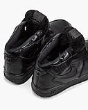 Жіночі кросівки Nike Air Force 1 Mid Black (с мехом) 315123-001, фото 8