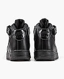Жіночі кросівки Nike Air Force 1 Mid Black (с мехом) 315123-001, фото 7
