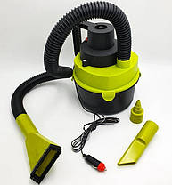 Пилосос автомобільний Dry Vacuum 8917, чорно-зелений, фото 3