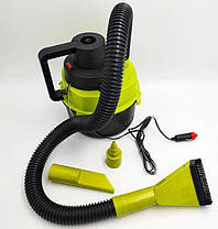 Пилосос автомобільний Dry Vacuum 8917, чорно-зелений, фото 5