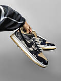 Жіночі кросівки Nike Dunk Low Travis Scott Black White Brown (с мехом) CT5053-001, фото 4
