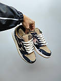 Жіночі кросівки Nike Dunk Low Travis Scott Black White Brown (с мехом) CT5053-001, фото 5