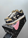Жіночі кросівки Nike Dunk Low Travis Scott Black White Brown (с мехом) CT5053-001, фото 9