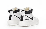 Жіночі кросівки Nike Air Force 1 High Gore-Tex White Black (с мехом) ALL14219, фото 3