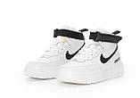 Жіночі кросівки Nike Air Force 1 High Gore-Tex White Black (с мехом) ALL14219, фото 5