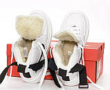 Жіночі кросівки Nike Air Force 1 High Gore-Tex White Black (с мехом) ALL14219, фото 7